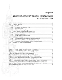 Chapter 5 REGENERATION in LEEDS: CHALLENGES and RESPONSES