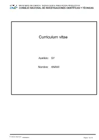 Curriculum Vitae