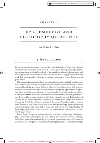 Epistemology and Philosophy of Science