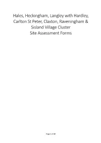 Hales Heckingham Langley with Hardley Carlton St Peter Claxton