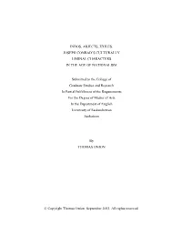 Joseph Conrad's Culturally Liminal