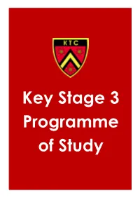 Key Stage 3 Programme of Study