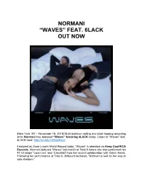 Normani “Waves” Feat. 6Lack out Now