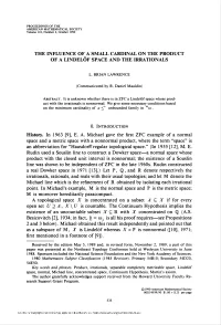 Of a Lindelöf Space and the Irrationals