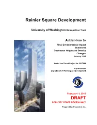 Rainier Square Development DRAFT