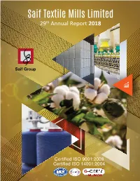 Saif Textile Mills Annual Report 2018
