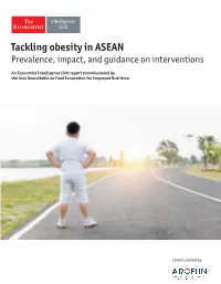 Tackling Obesity in ASEAN Prevalence, Impact, and Guidance on Interventions