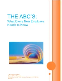 The Abcs: What Every New Employee Needs to Know