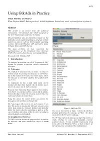Using Gtkada in Practice