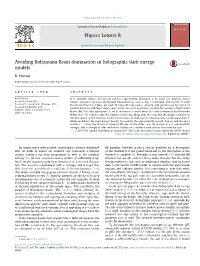 Avoiding Boltzmann Brain Domination in Holographic Dark Energy Models