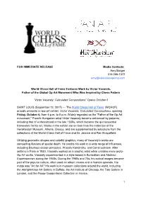 FOR IMMEDIATE RELEASE World Chess Hall of Fame Father of The
