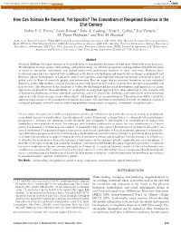 How Can Science Be General, Yet Specific? the Conundrum of Rangeland Science in the 21St Century Debra P