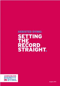 Setting the Record Straight