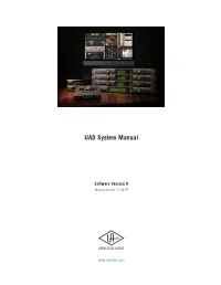 UAD System Manual