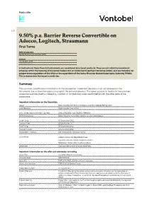 Vontobel Documentation Derivatives