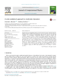 A Semi-Analytical Approach to Molecular Dynamics