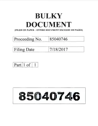 Bulky Document (Filed on Paper - Entire Document Exceeds 100 Pages)