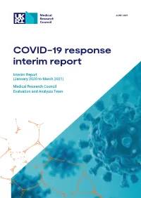COVID-19 Response Interim Report
