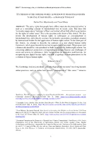 Dafna Dror-Shpoliansky and Yuval Shany ABSTRACT: 'The Same