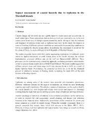 Impact Assessment of Coastal Hazards Due to Typhoons in the Marshall Islands