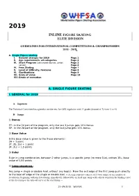 Inline Figure Skating Elite Division