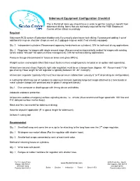 Sidemount Equipment Configuration Checklist