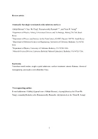 1 Review Article Atomically Flat Single Terminated Oxide Substrate Surfaces
