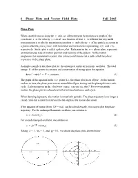 6 Phase Plots and Vector Field Plots Fall 2003