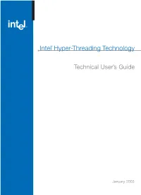 Intel Hyper-Threading Technology