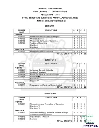 M.Tech. Ceramic Technology
