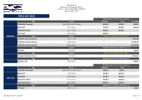 Price List 2019