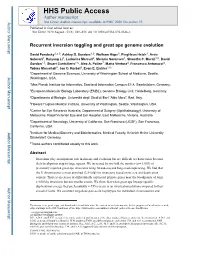 Recurrent Inversion Toggling and Great Ape Genome Evolution