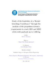 Study of the Feasibility of a “Rocket Launching Consultancy”
