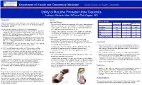Utility of Routine Prenatal Urine Dipsticks Authors: Michele Alba, MD and Zoë Cappe, MD
