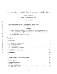An Elementary Illustrated Introduction to Simplicial Sets