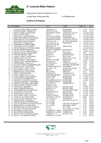 Classifiche Rally