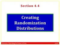 Randomization Distributions