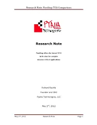Research Note: Nonstop TCO Comparison