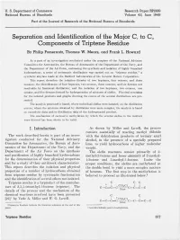 Separation and Identification of the Major C7 to C10 Components Of