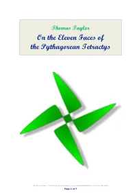 The Eleven Faces of the Pythagorean Tetractys