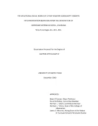 The Situational Small World of a Post-Disaster Community: Insights Into Information Behaviors After the Devastation of Hurricane