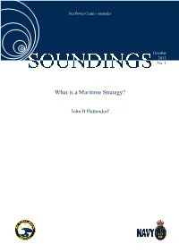 What Is a Maritime Strategy?