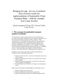 Bridging the Gap-The Use of Methods from Research Results For