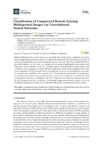 Classification of Compressed Remote Sensing Multispectral Images Via