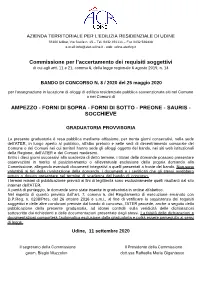 Ampezzo - Forni Di Sopra - Forni Di Sotto - Preone - Sauris - Socchieve