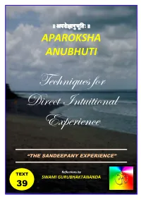 Aparoksha Anubhuti