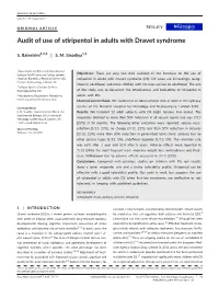 Audit of Use of Stiripentol in Adults with Dravet Syndrome
