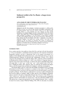 Sediment Yields in the Exe Basin: a Longer-Term Perspective