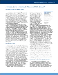 Stranded Assets: Conceptually Flawed but Still Relevant?