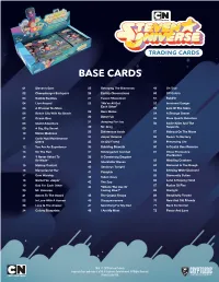 2019 Cryptozoic Steven Universe Trading Cards Checklist